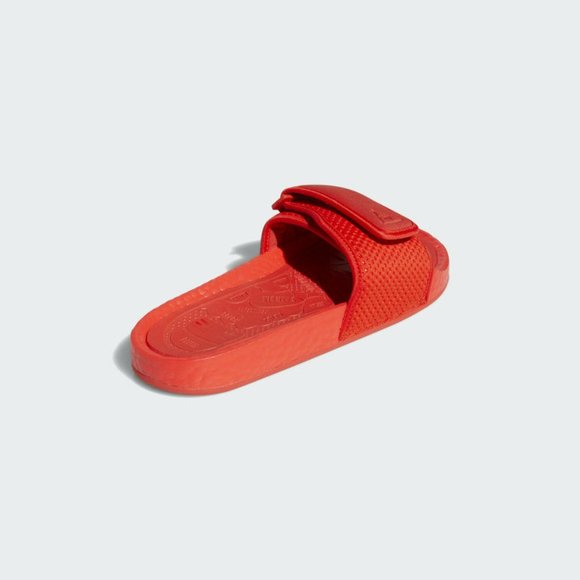 Adidas Men's Red PHARRELL WILLIAMS CHANCLETAS HU Boost 8 us SLIDES FY6140 - Picture 6 of 6